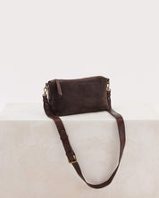 Suede Teddy Bag Chocolate