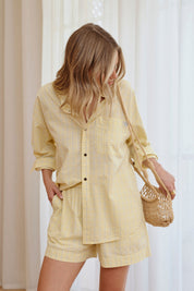 Peta Oversized Shirt Faded Sun Check
