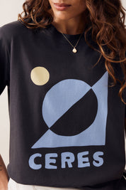 Stevie Slouchy Tee Phantom Ceres Moon