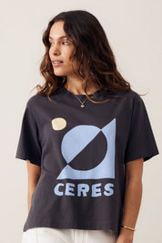 Stevie Slouchy Tee Phantom Ceres Moon