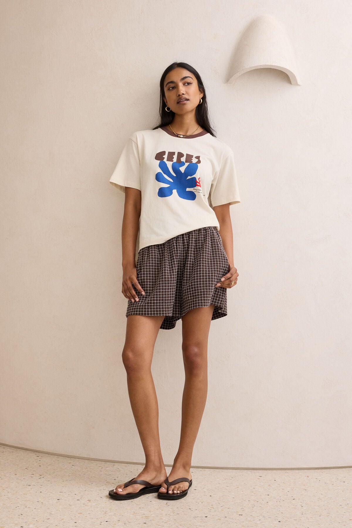 Stevie Slouchy Tee Buff Ceres Sunny Afternoon