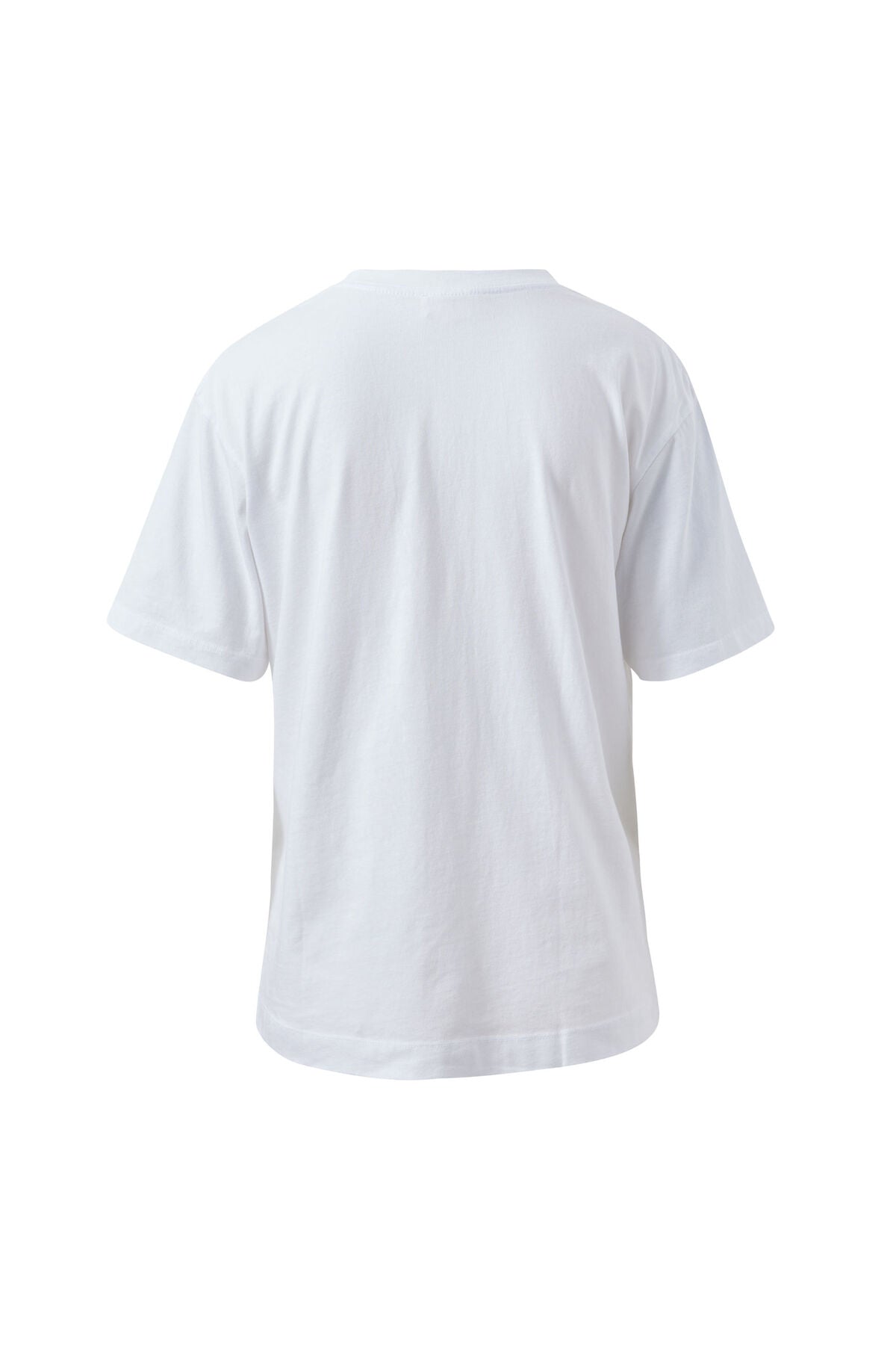 Stevie Slouchy Tee/White Chilli Red