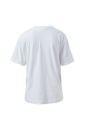 Stevie Slouchy Tee/White Chilli Red
