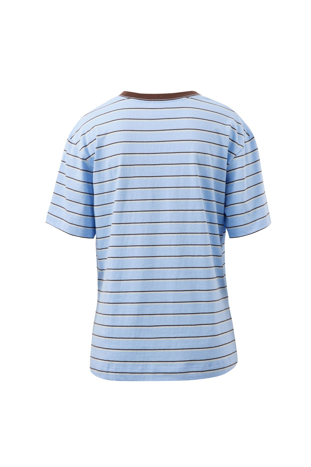 Stevie Slouchy Tee - China Blue/Choc Butter Stripe