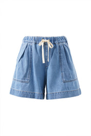 DARCY RELAXED EVERYDAY SHORT/MID BLUE WASH