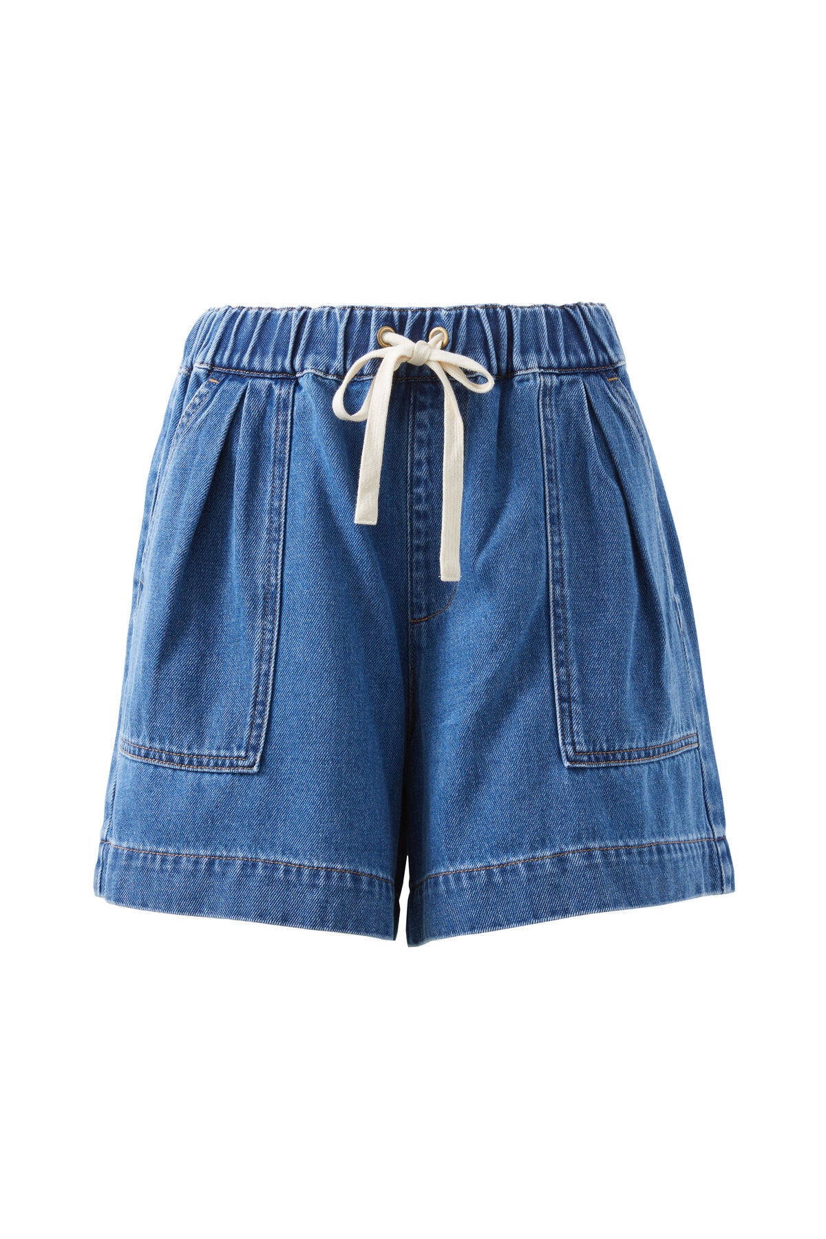 DARCY RELAXED EVERYDAY SHORT/WASHED INDIGO