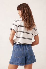 DARCY RELAXED EVERYDAY SHORT/WASHED INDIGO