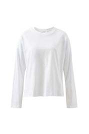 Scout Slouchy Long Sleeve Tee White