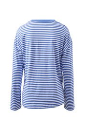 Scout Slouchy Long Sleeve Tee/Vintage Blue/White Stripe