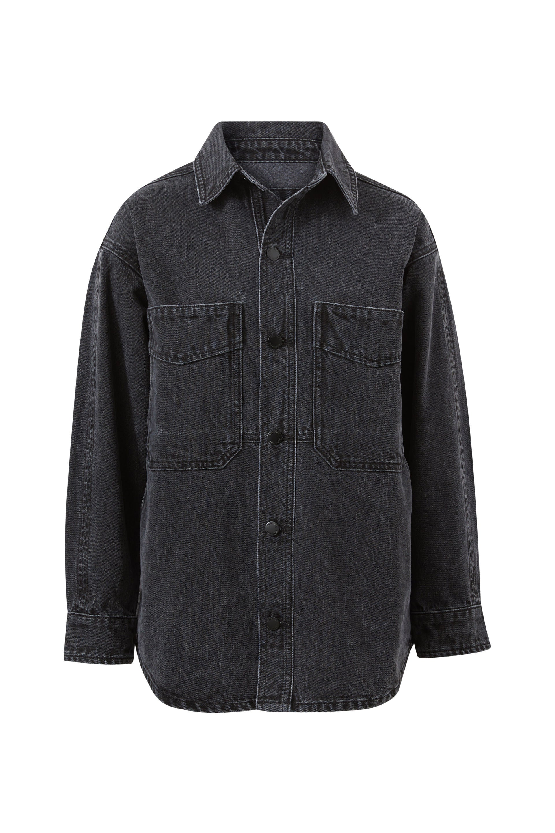 Bobbi Side Pocket Denim Shacket Washed