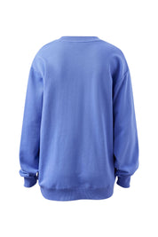 Isla Oversized Slouchy Crew/Vintage Blue Pink Clay Burnt Toffee Heritage