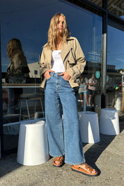 EVIE WIDE LEG JEAN/FRESH INDIGO