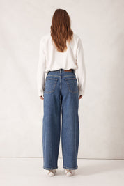 EVIE WIDE LEG JEAN/FRESH INDIGO