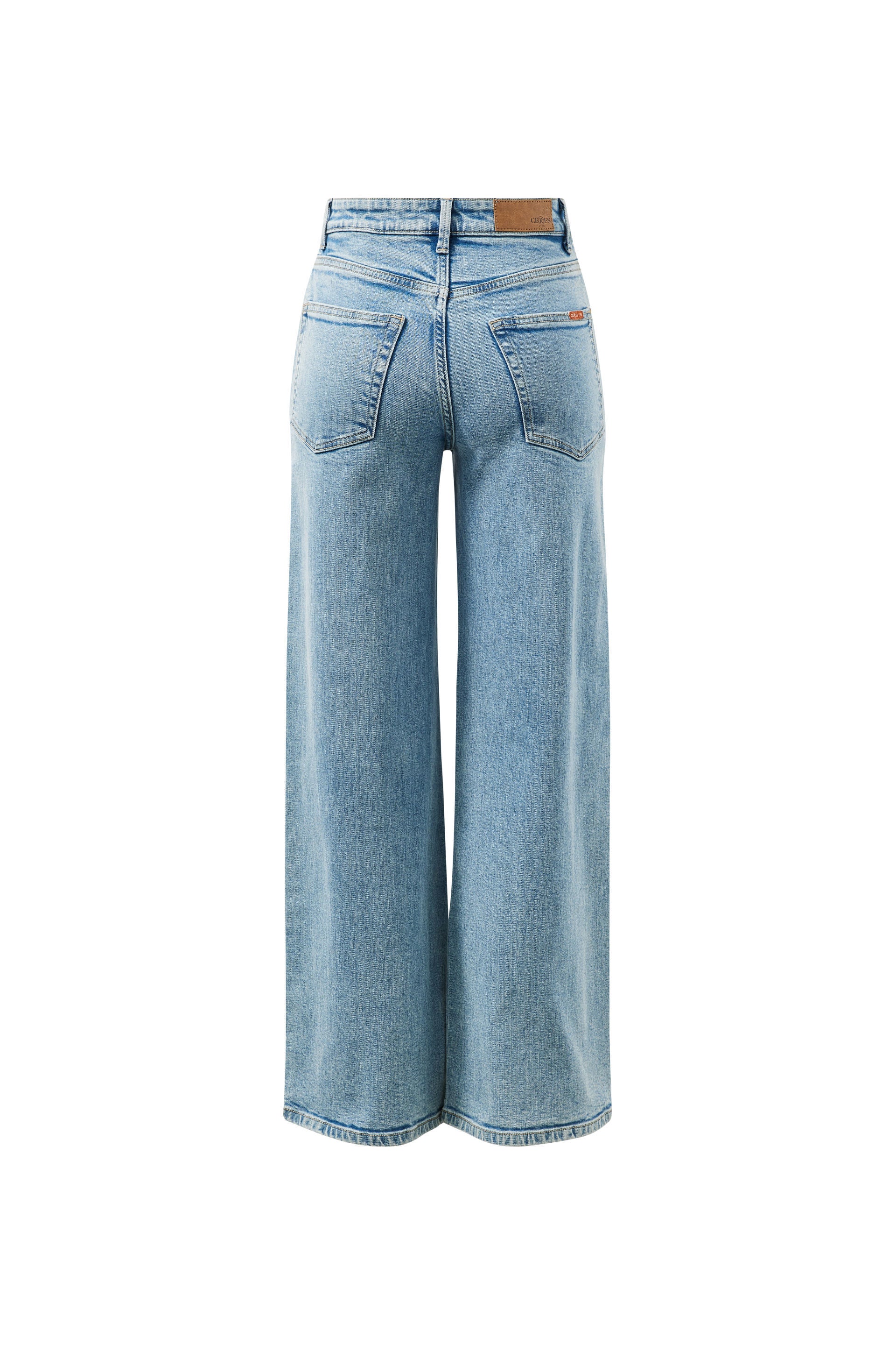 Evie Wide Leg Jean/Mid Vintage Blue