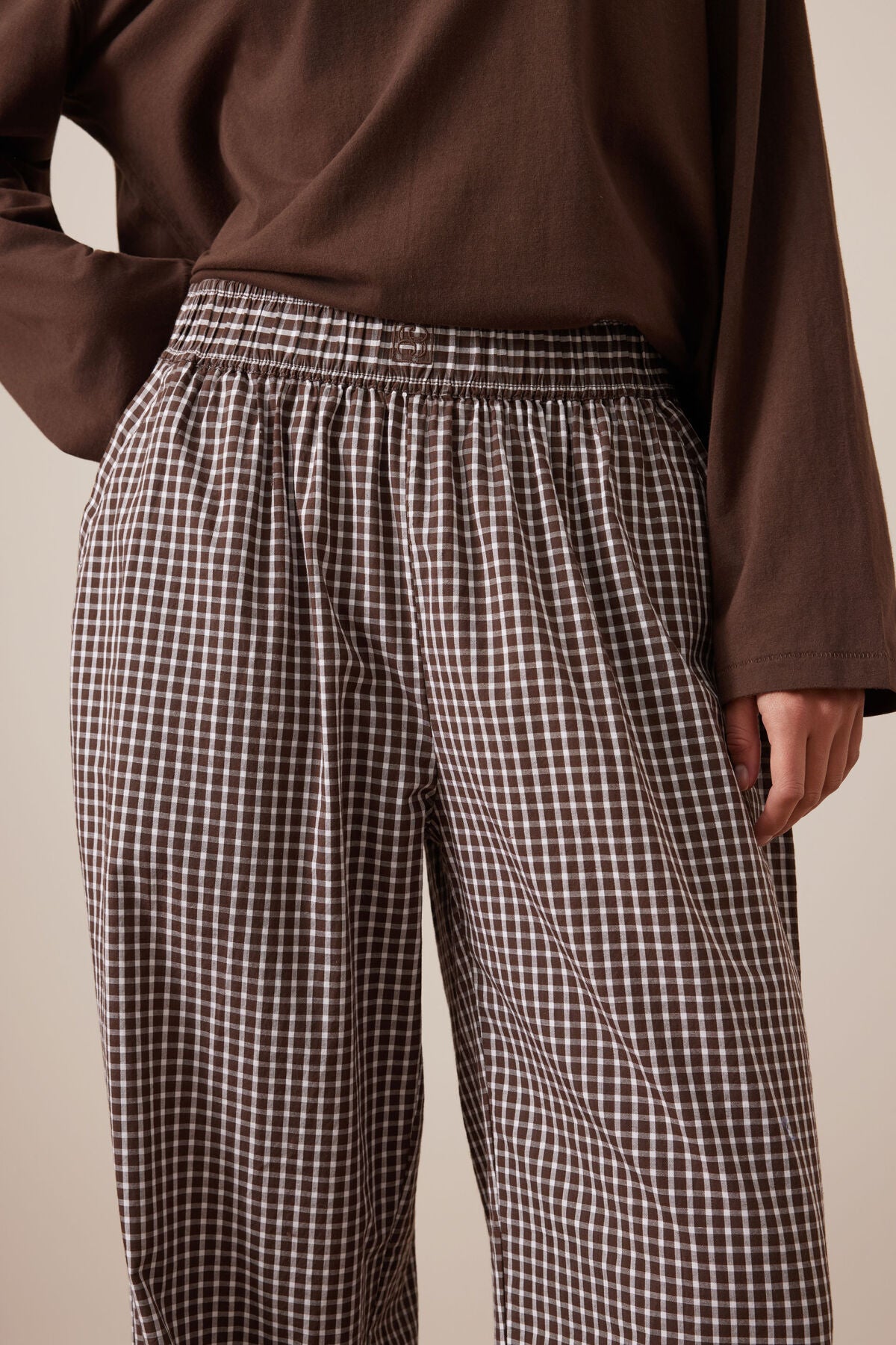 The Lounge Pant Chocolate Check