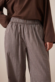 The Lounge Pant Chocolate Check