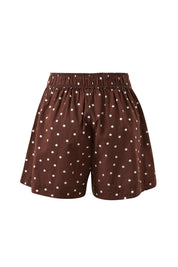 Mila Short Choc Scattered Spot