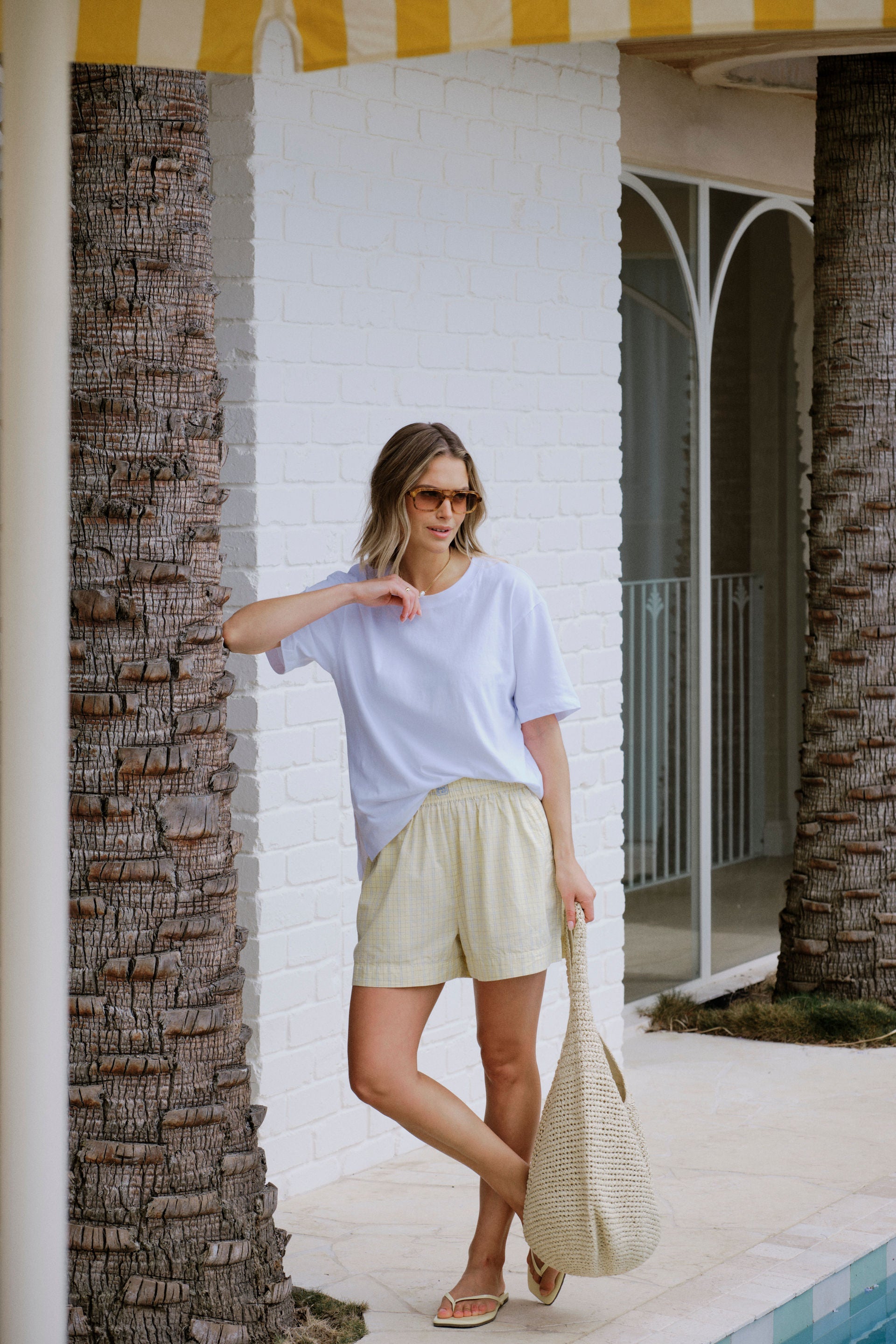 Mila Short Faded Sun Check