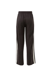 Gigi Wide Leg Terry Trackpant - Phantom Side Stripe