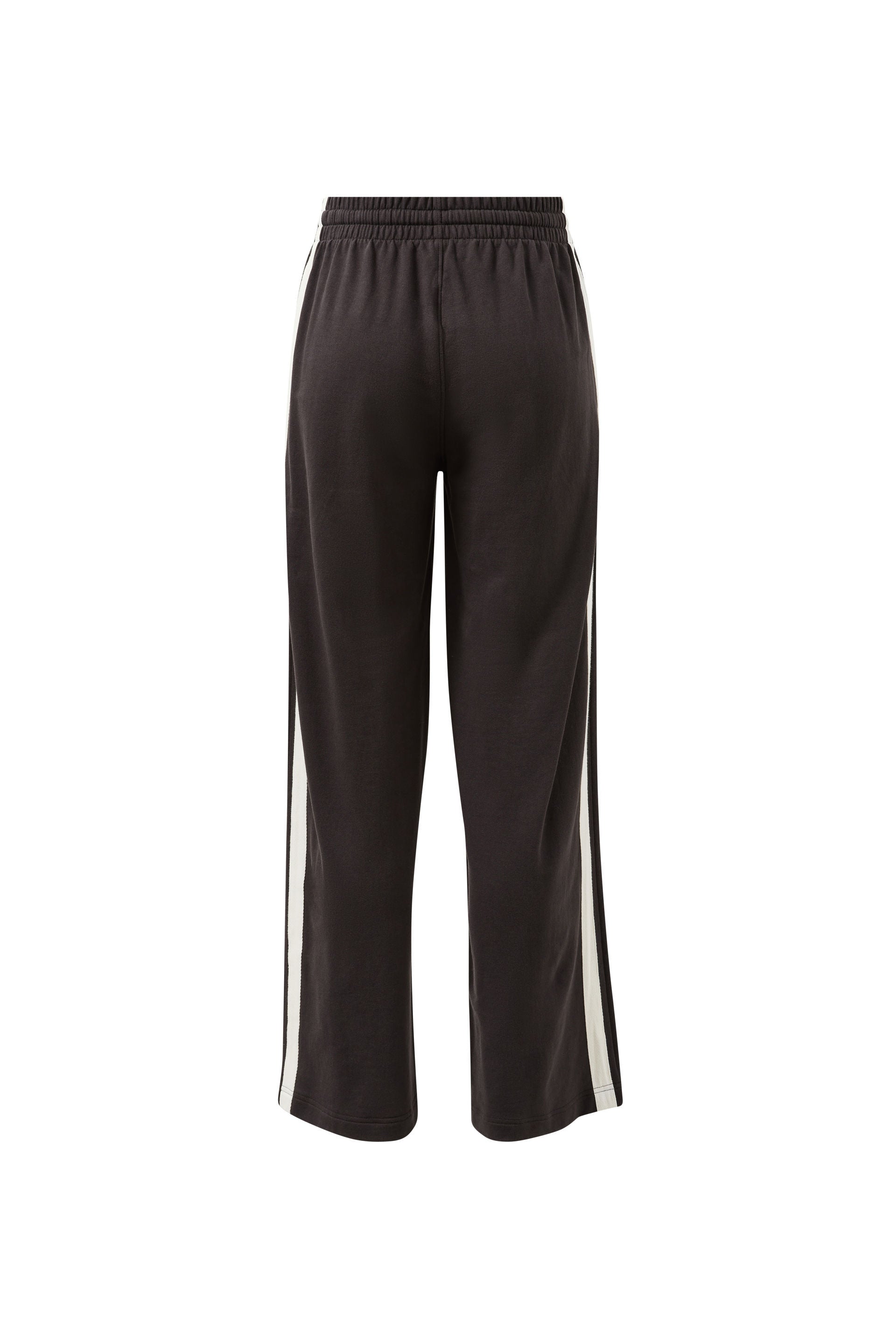 Gigi Wide Leg Terry Trackpant - Phantom Side Stripe
