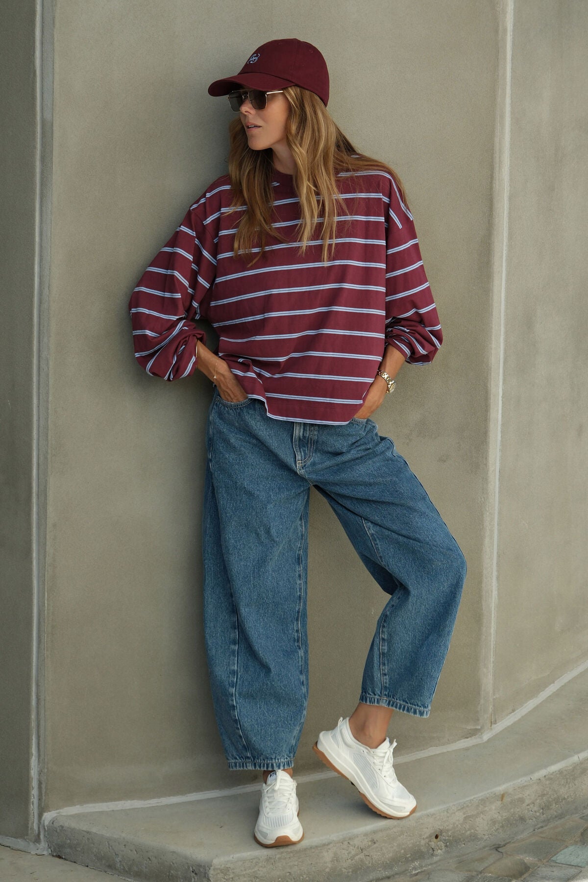 Maggie Tapered Barrel Jean Fresh Indigo