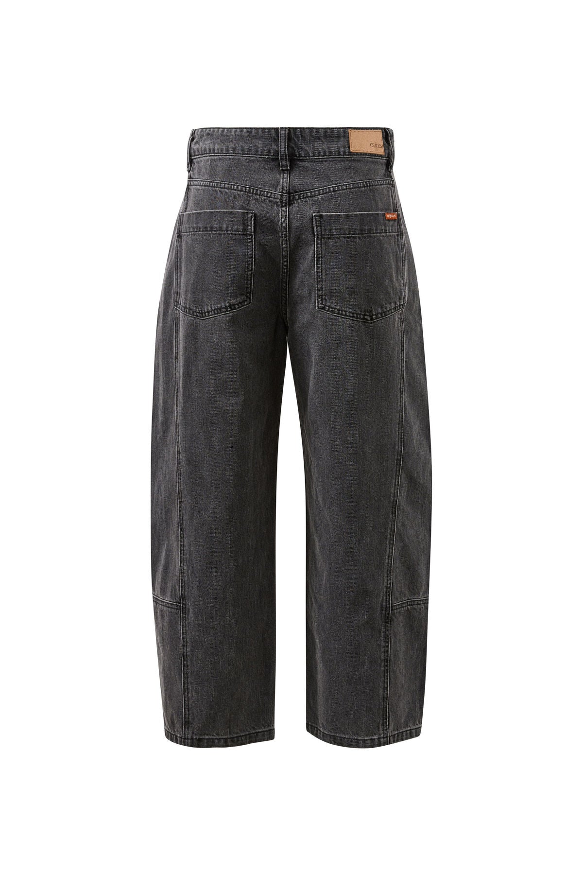 Demi Barrel Jean Faded Black