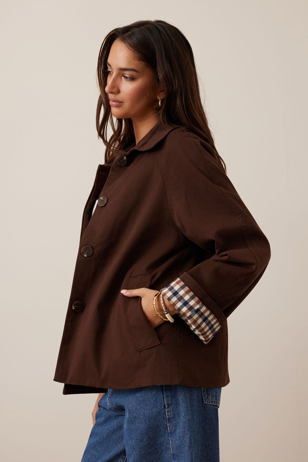 Pia Coat Chocolate