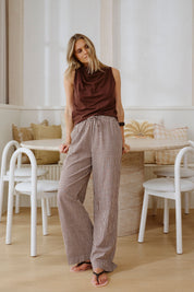 Resort Pant Chocolate Gingham