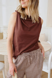 Resort Pant Chocolate Gingham