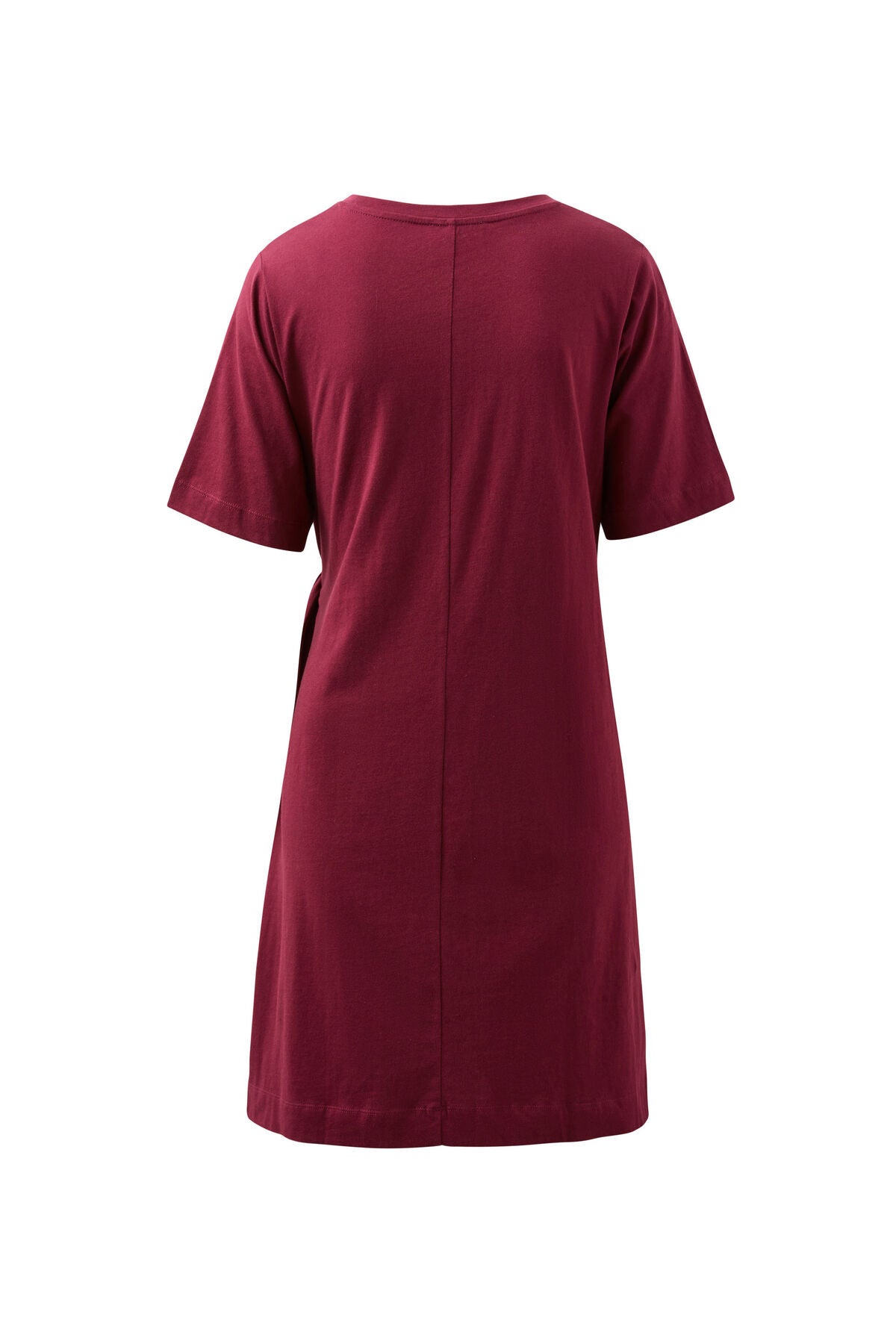 AGNES TIE MINI TEE DRESS/POMEGRANATE