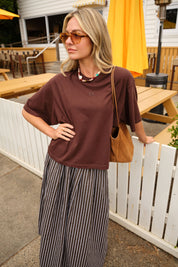 Phoebe Premium Tee Chocolate