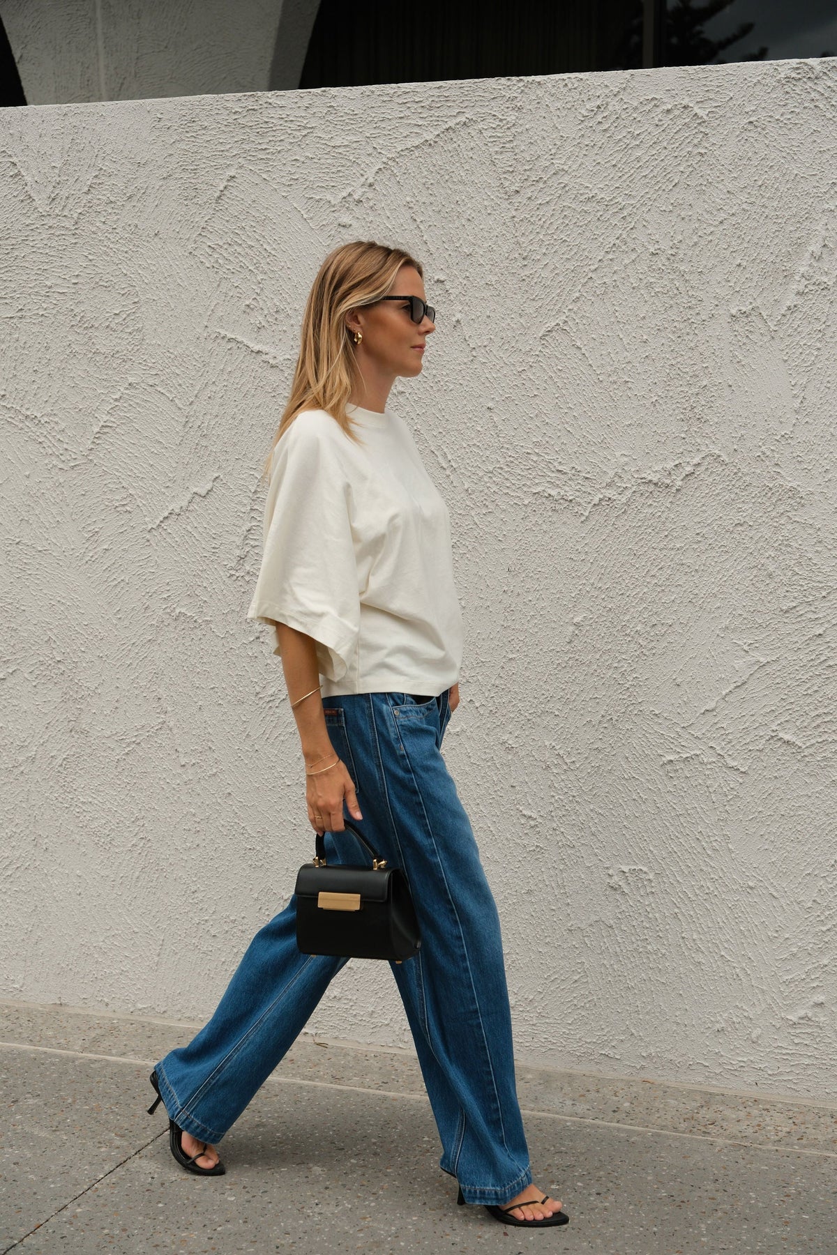 Lucy Tee Relaxed Sleeve Tee - Milk