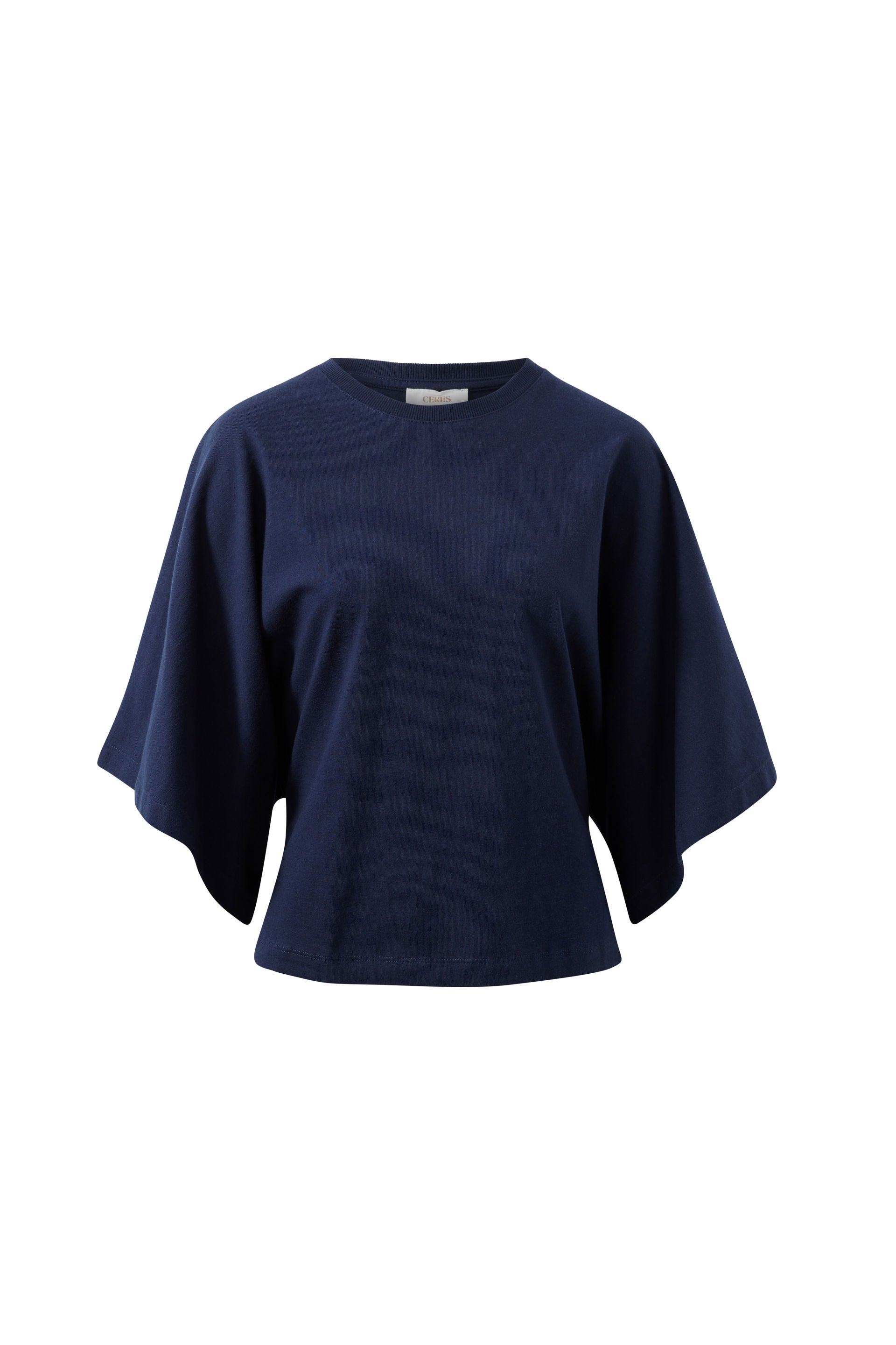 Lucy Relaxed Sleeve Tee - Navy
