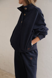 Marli Button Sweat Heritage Navy