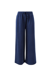 Ivy Wide Leg Trackpant Heritage Navy