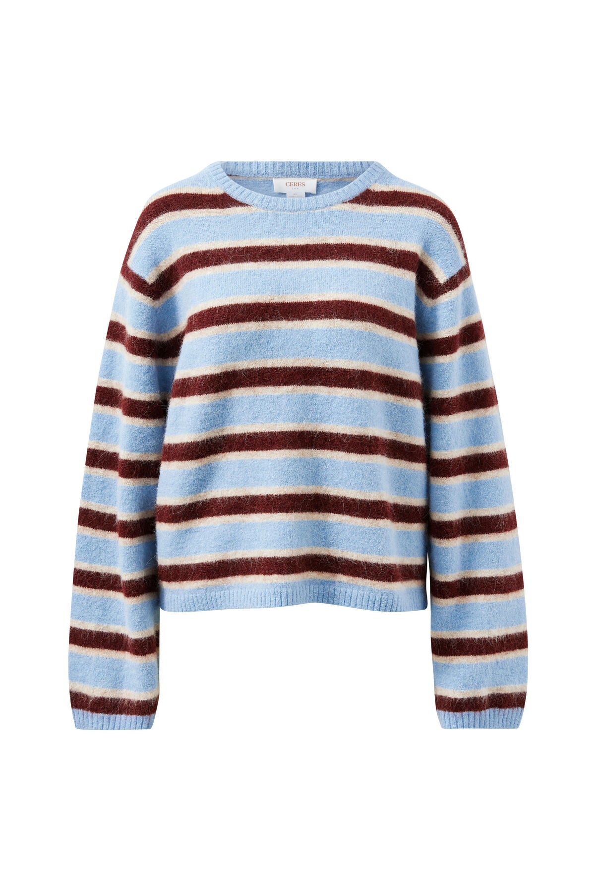 Bonnie Lofty Knit Blue Stripe
