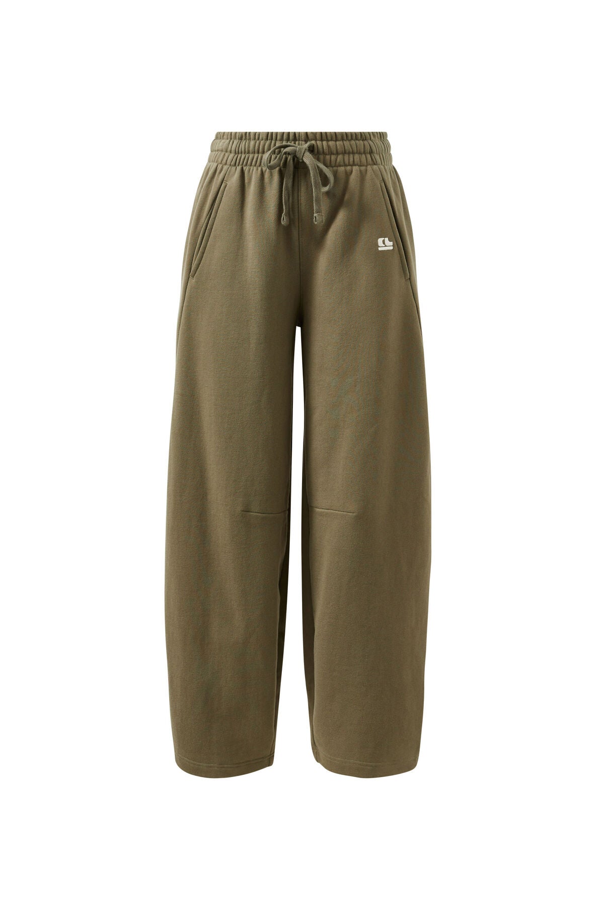 Elise Barrel Trackpant Washed Olive