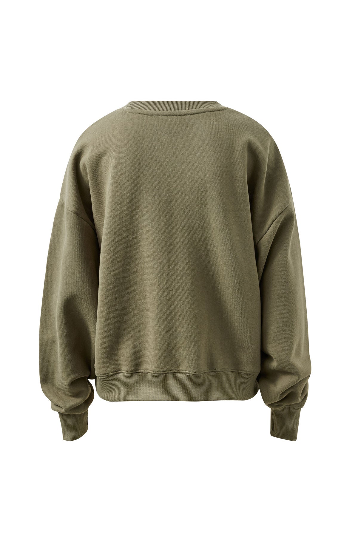 Quinn Slouchy Crew Washed Olive