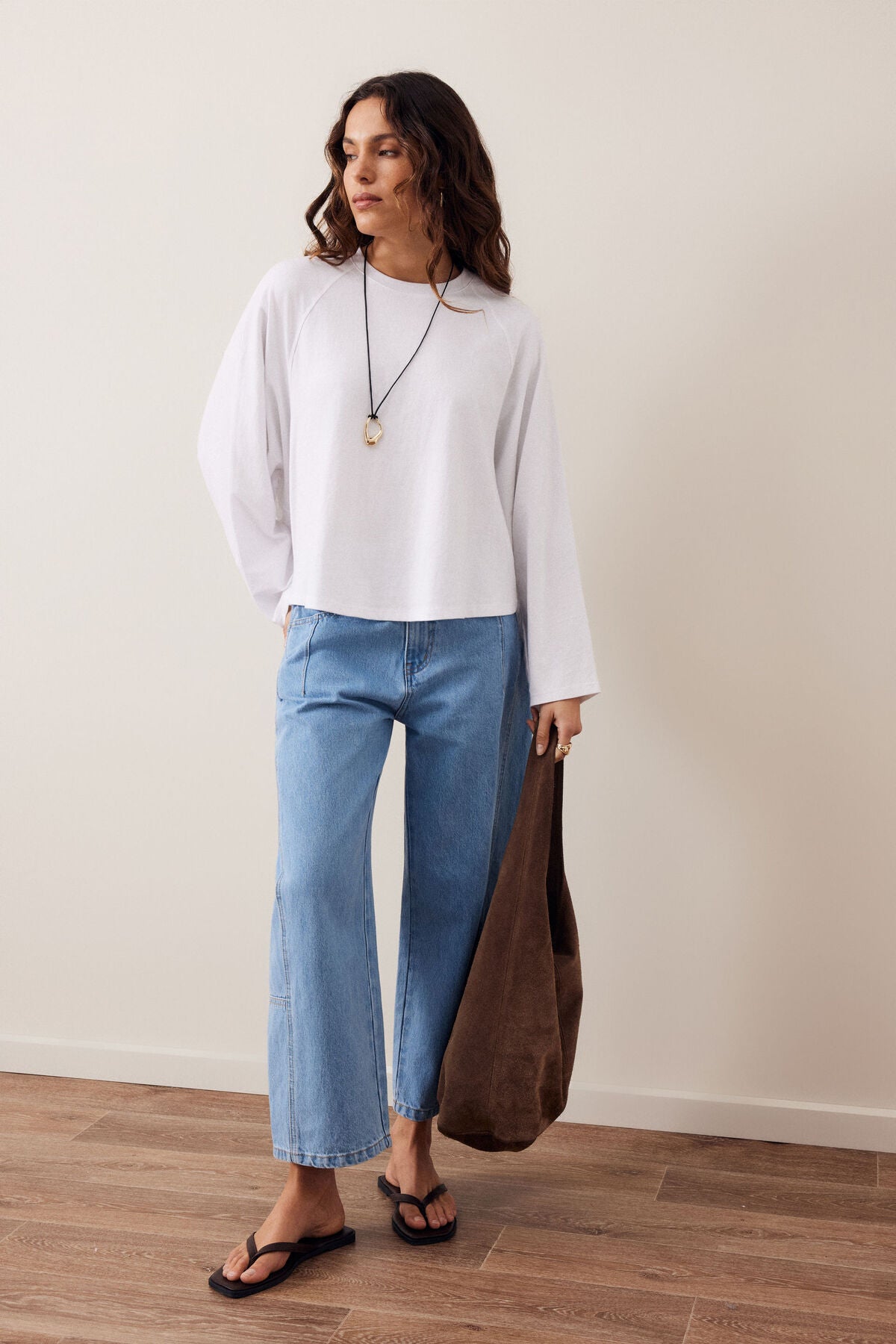 Jordi Slouchy Top White