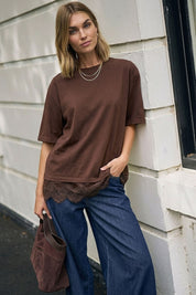 Lacey Tee Chocolate