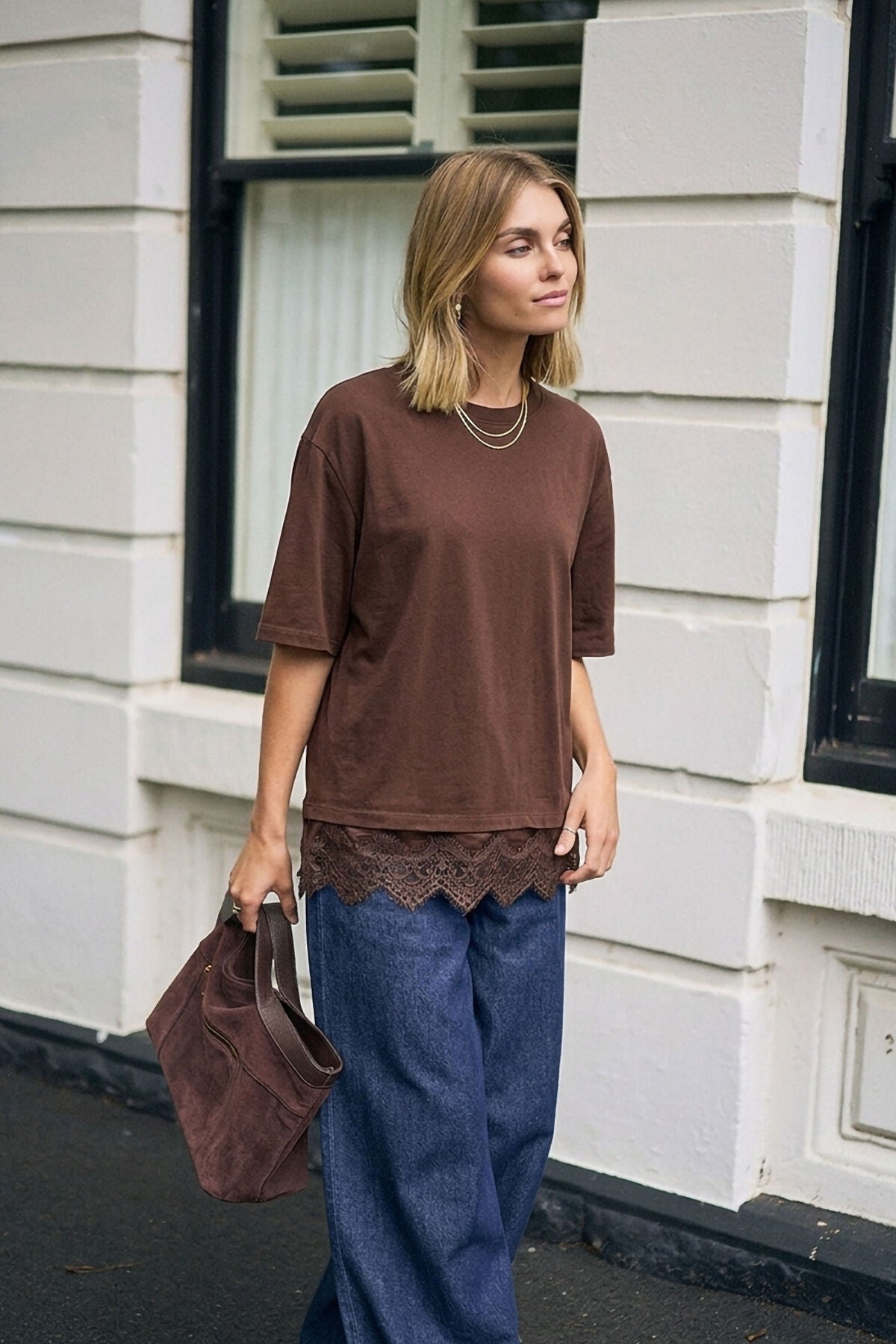 Lacey Tee Chocolate