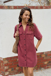 Bonnie Relaxed Shirt Dress
