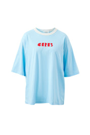 Luna Oversized Tee fresh blue ceres heritage red