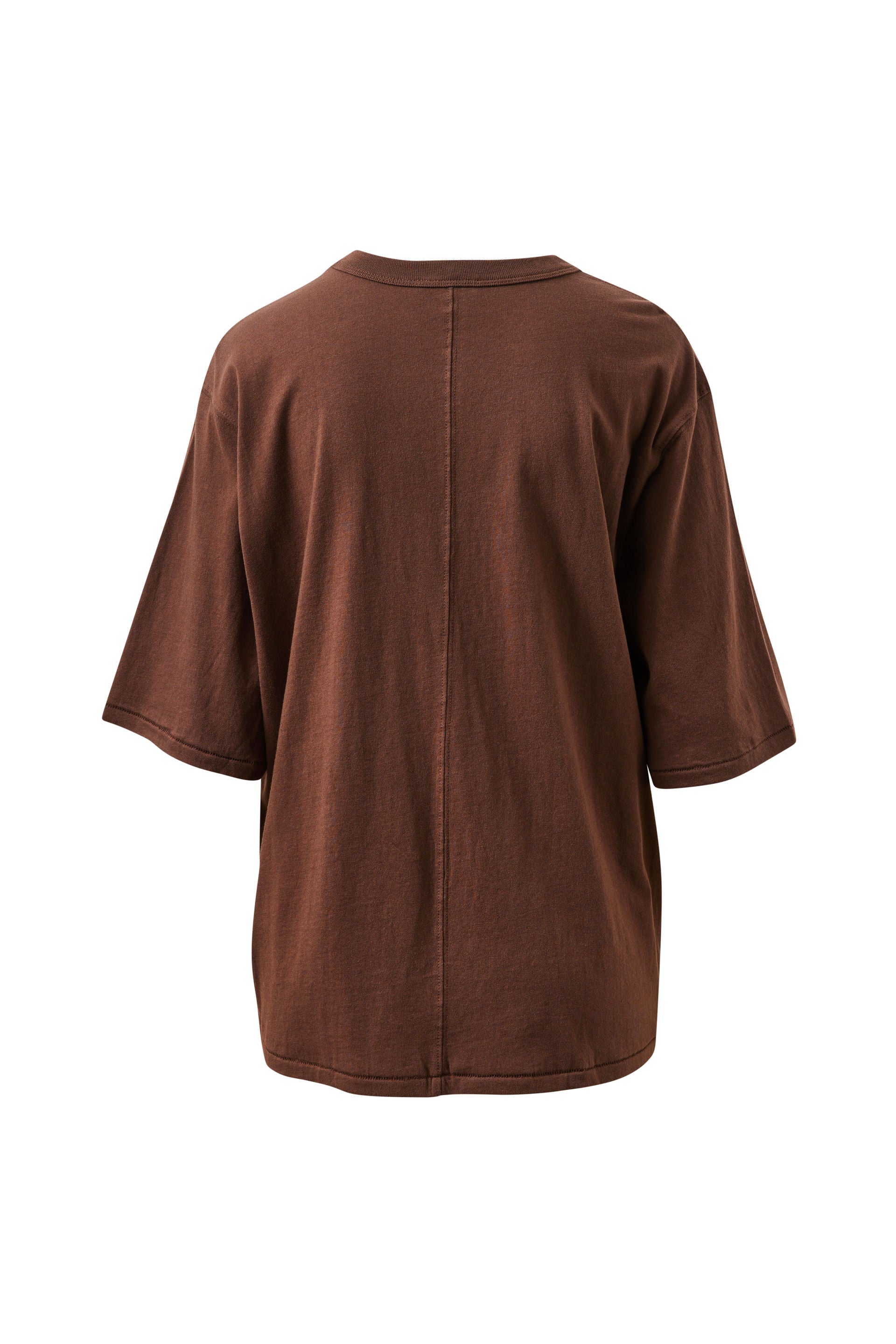 Luna Oversized Tee/Brunette/Milk Shell