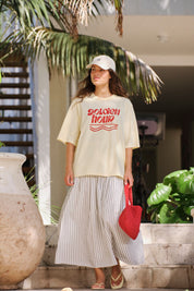 Luna Oversized Tee Butter Golden Hour