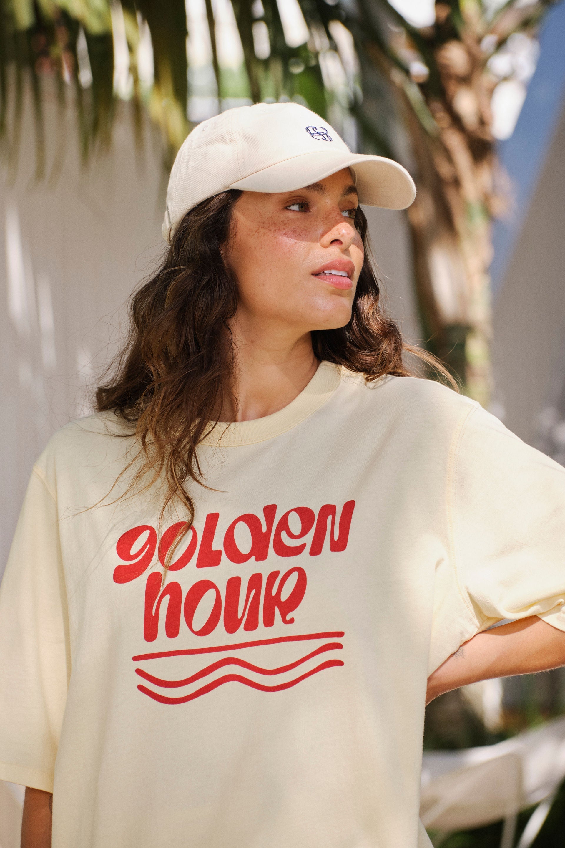 Luna Oversized Tee Butter Golden Hour