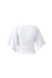 Molly Relaxed Sleeve Top - White