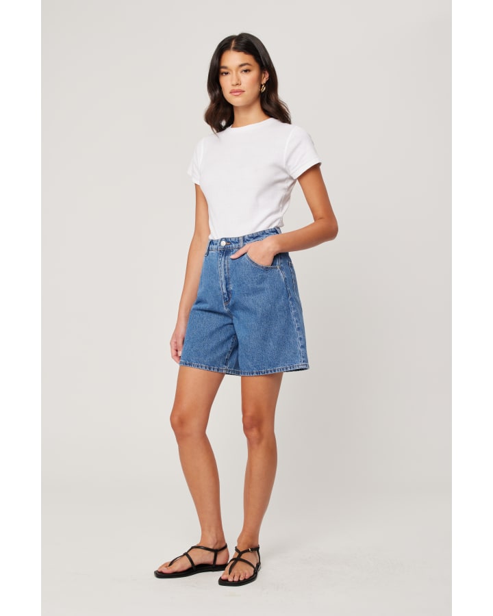Super Mirage Denim Shorts Evie