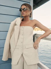 Portsea Bandeau Top Natural