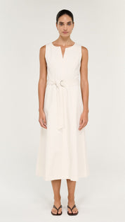 Roselle Belted Midi Dress